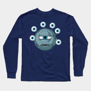 Beholder pixel art Long Sleeve T-Shirt